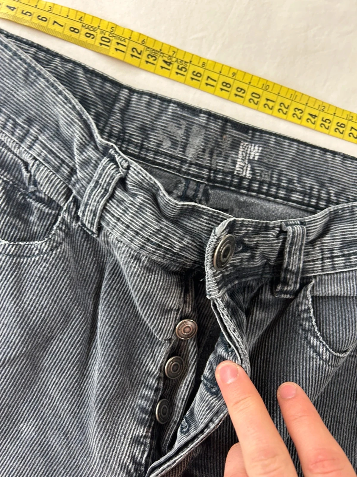 Vintage black slim fit Jules jeans w27 l31 ribbed – photo 9